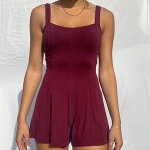 Fun Romper, Burgundy